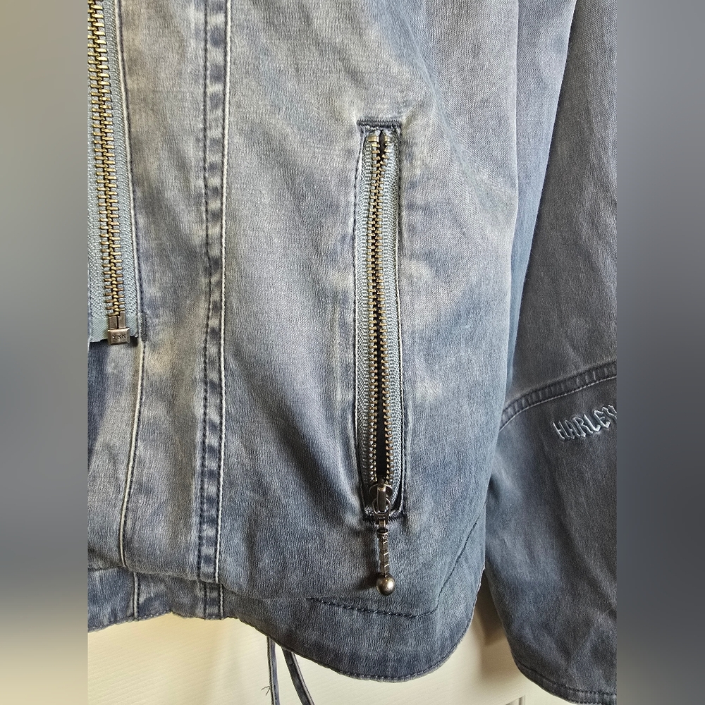 Harley-Davidson Blue Denim Jacket - Picture 7 of 16